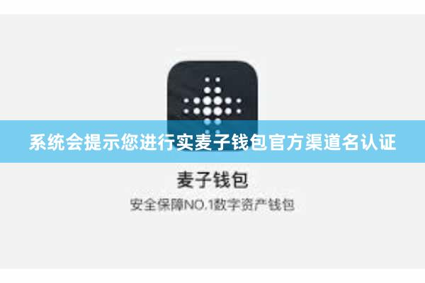 系统会提示您进行实麦子钱包官方渠道名认证