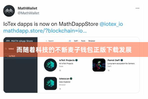 而随着科技的不断麦子钱包正版下载发展